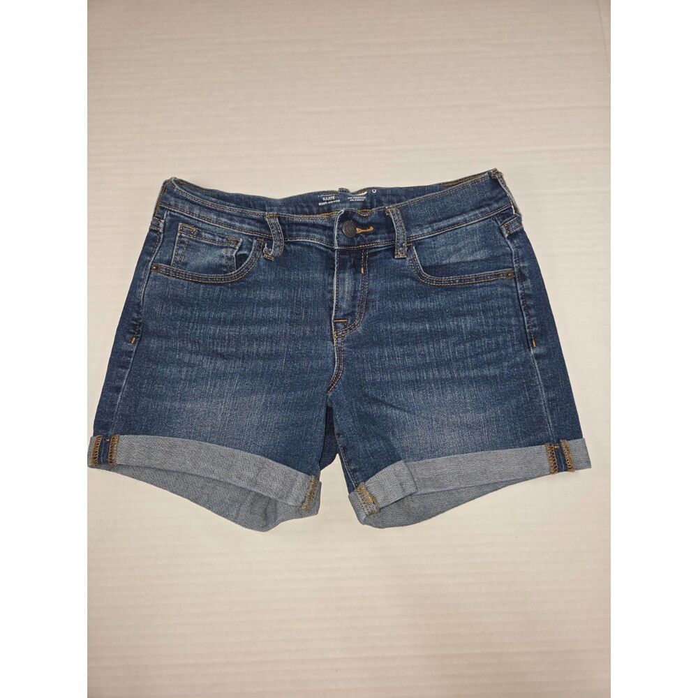 Old Navy Fitted Stretch Cuffed Denim Shorts - Size 0